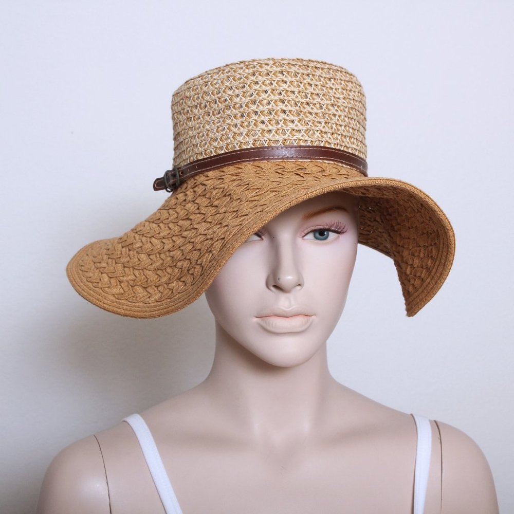 San Diego Hat Company Ultra Braid Belted Floppy Sun Hat